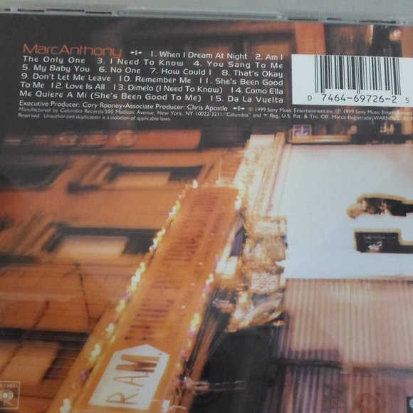 Marc Anthony CD - Picture 5 of 5